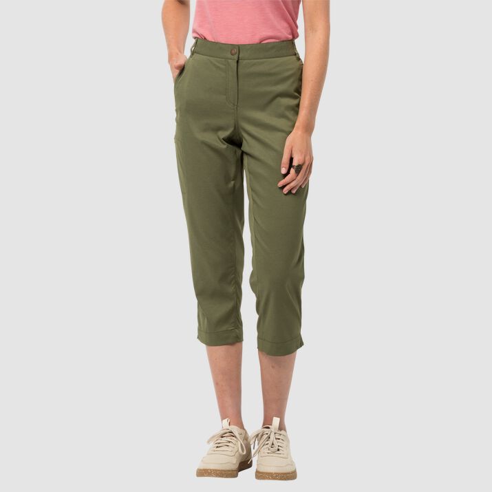 Pantalón Casual Jack Wolfskin Senegal Mujer Verdes Mexico-8746215